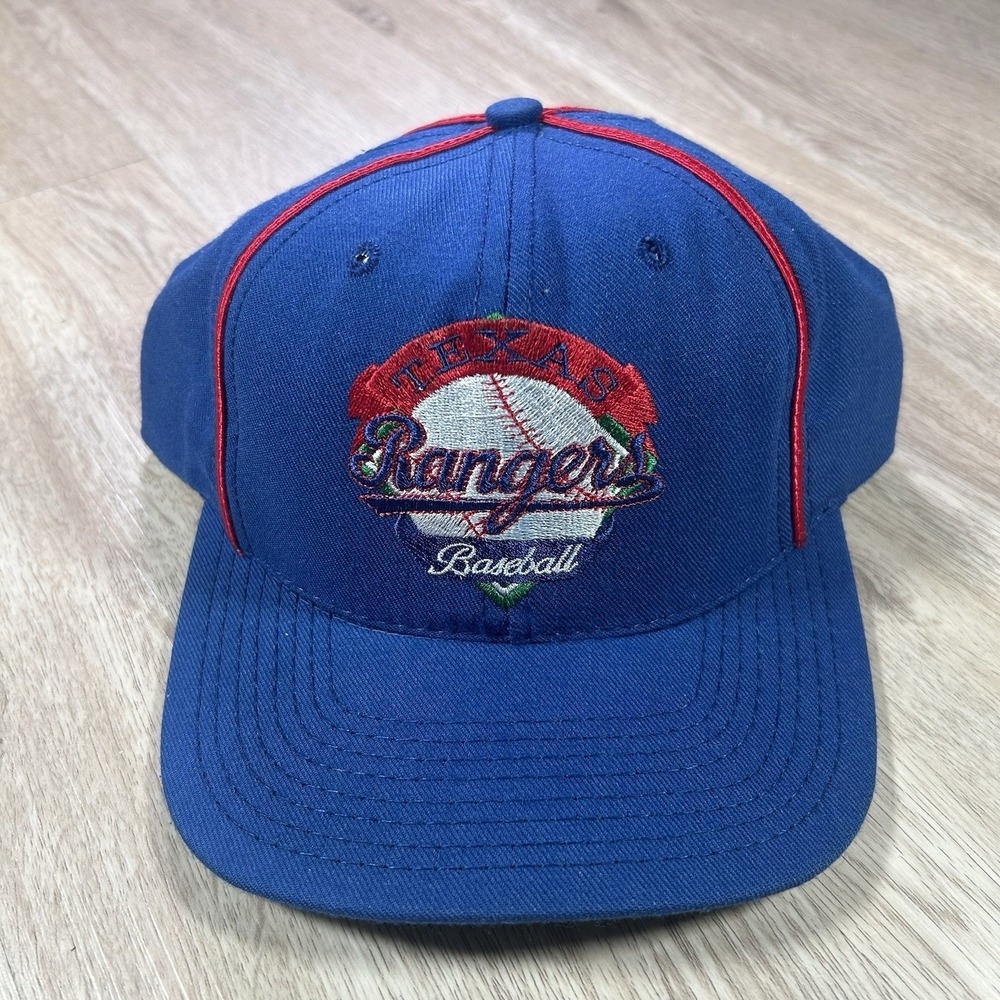 VTG Texas Rangers Snapback Hat MLB Baseball The Game Blue Wool‎ Cap Made in USA
